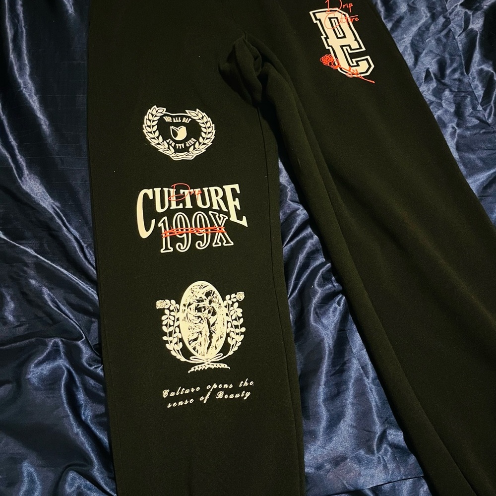 Fashion Nova Men “Drip Culture” Graphic Sweatpants NWT